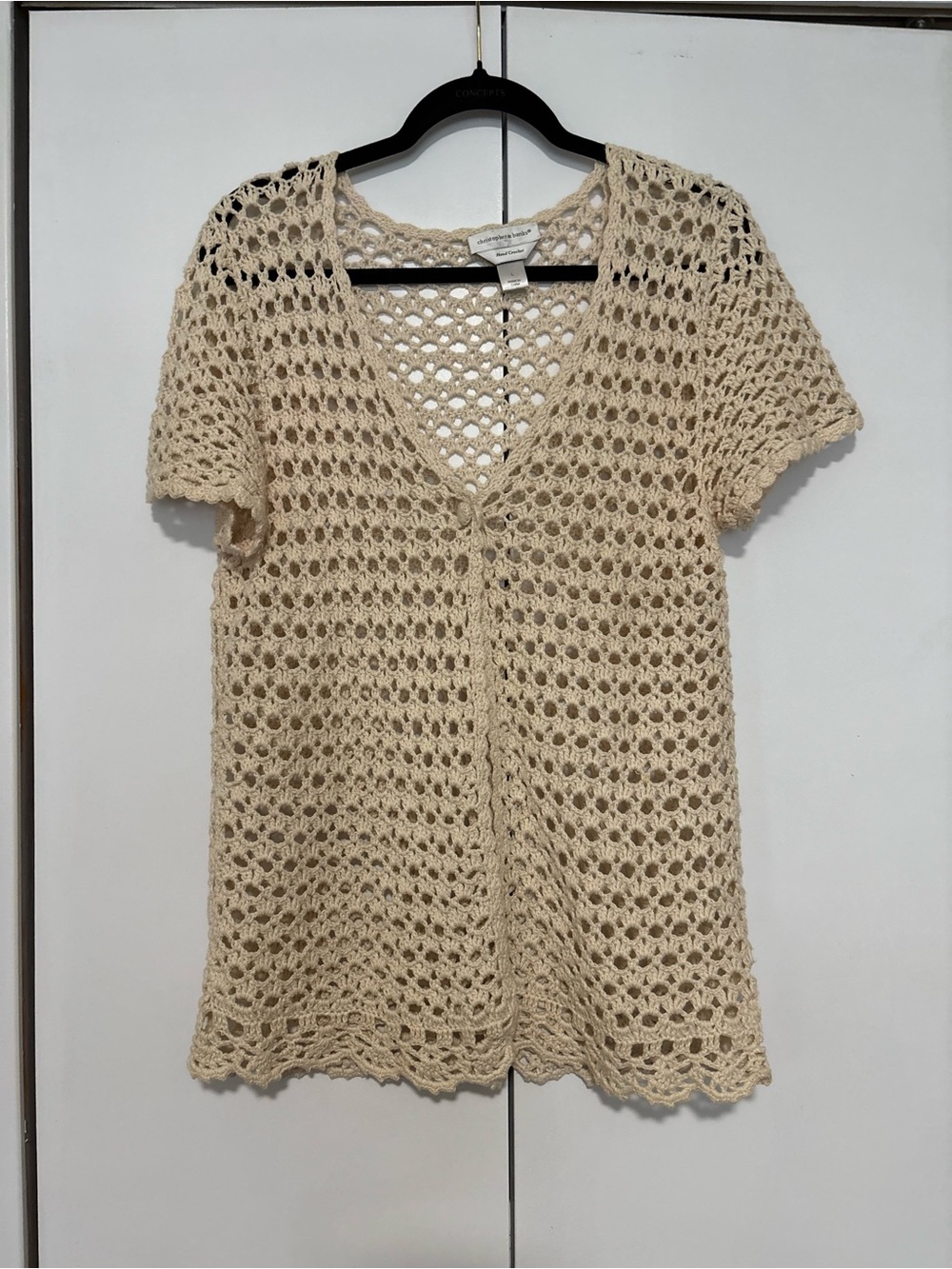Christopher & Banks hand crochet cardigan Large